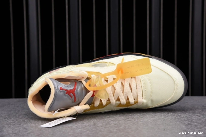 DH8565-100 Sail Jordan OFF-WHITE Retro 5 0806